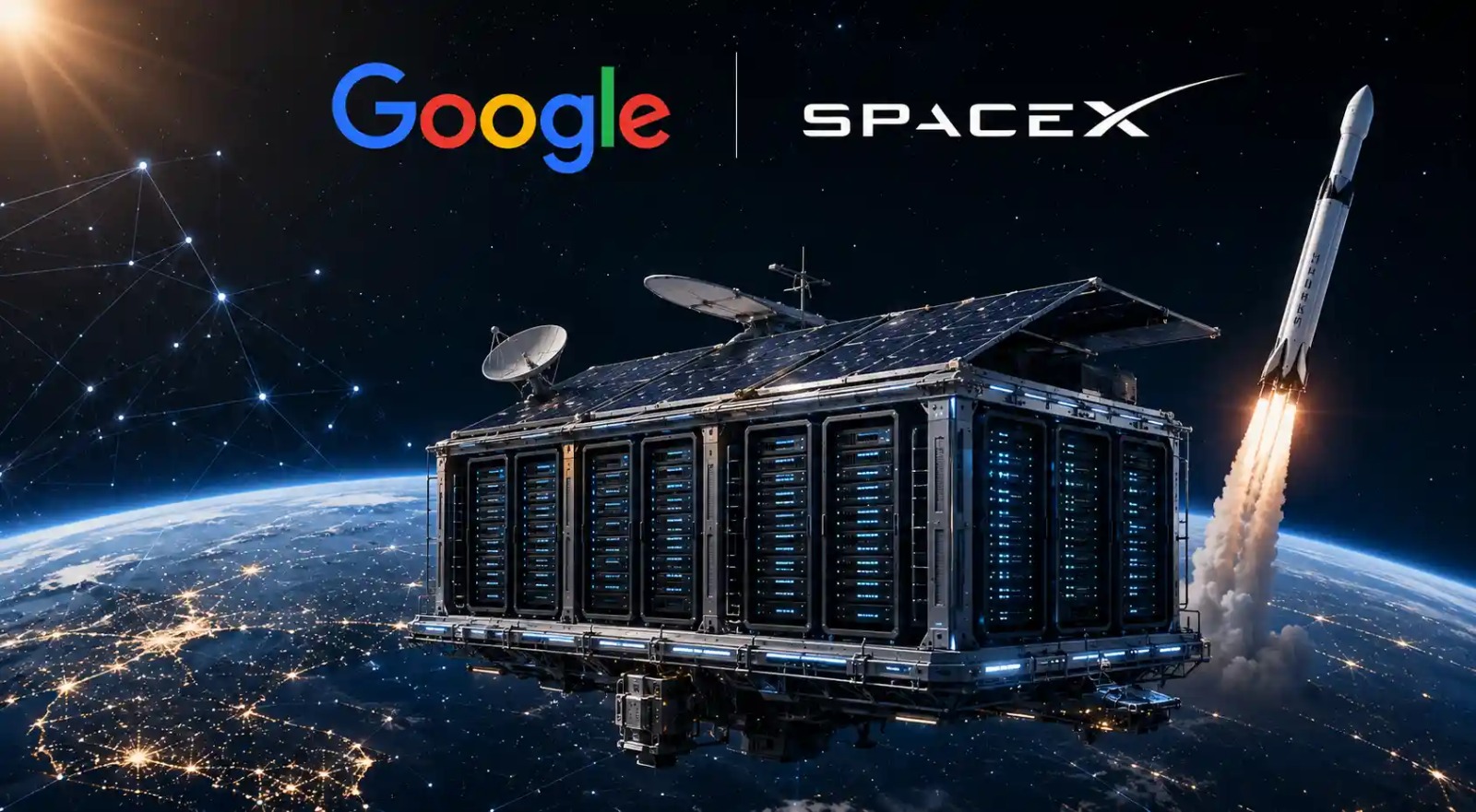 SpaceX et Google – infrastructures d&rsquo;IA : centres de données en orbite