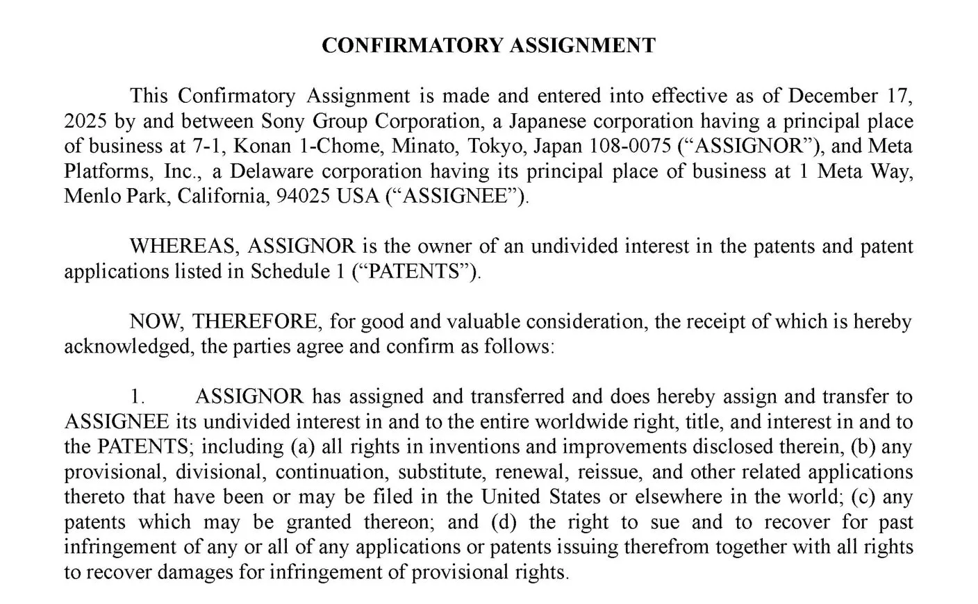 Brevets XR de Sony transférés à Meta : PlayStation non mentionnée dans le document