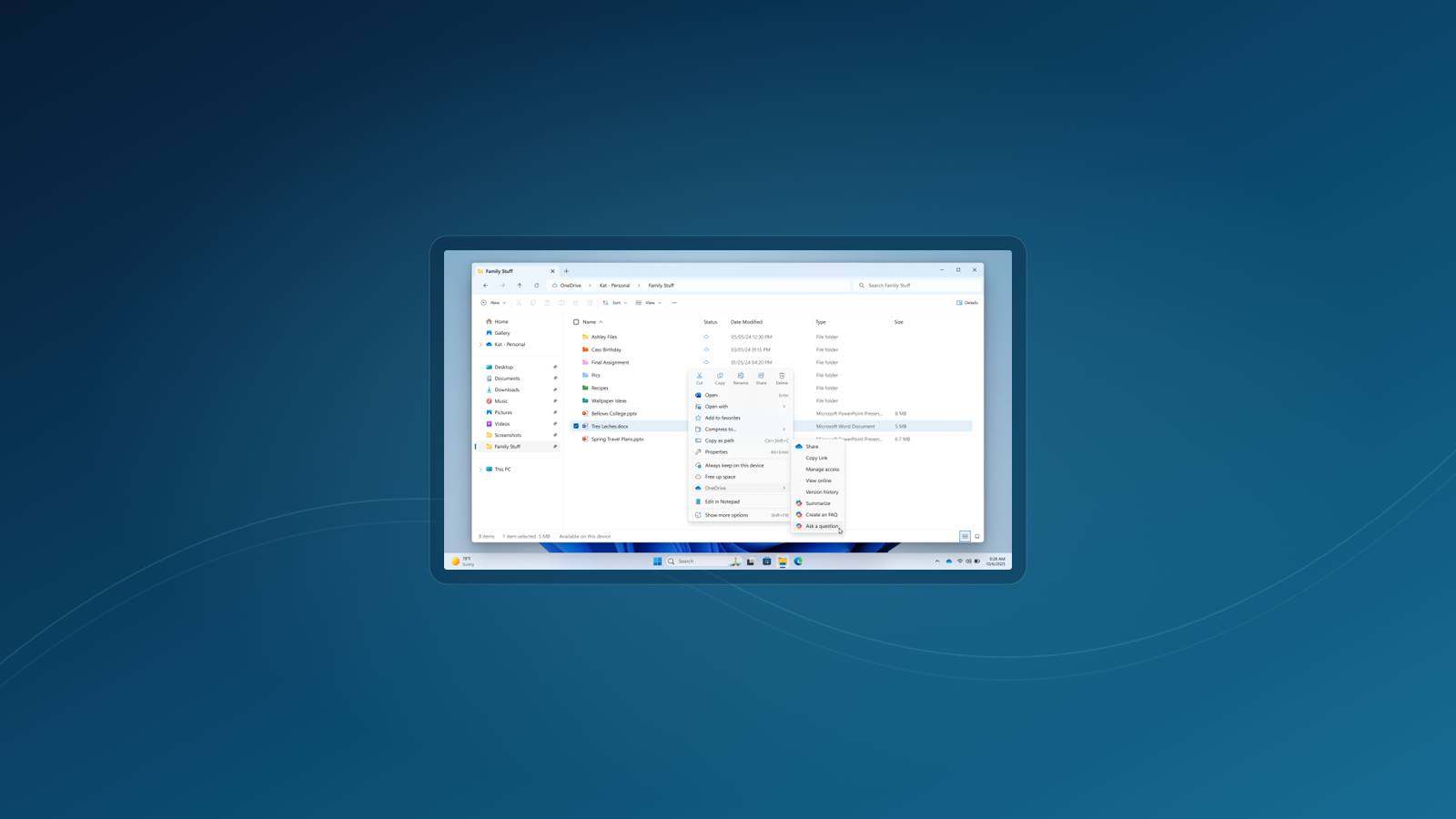 Comment utiliser Copilot dans OneDrive : résumé, gestion des dossiers et préparation de rapports