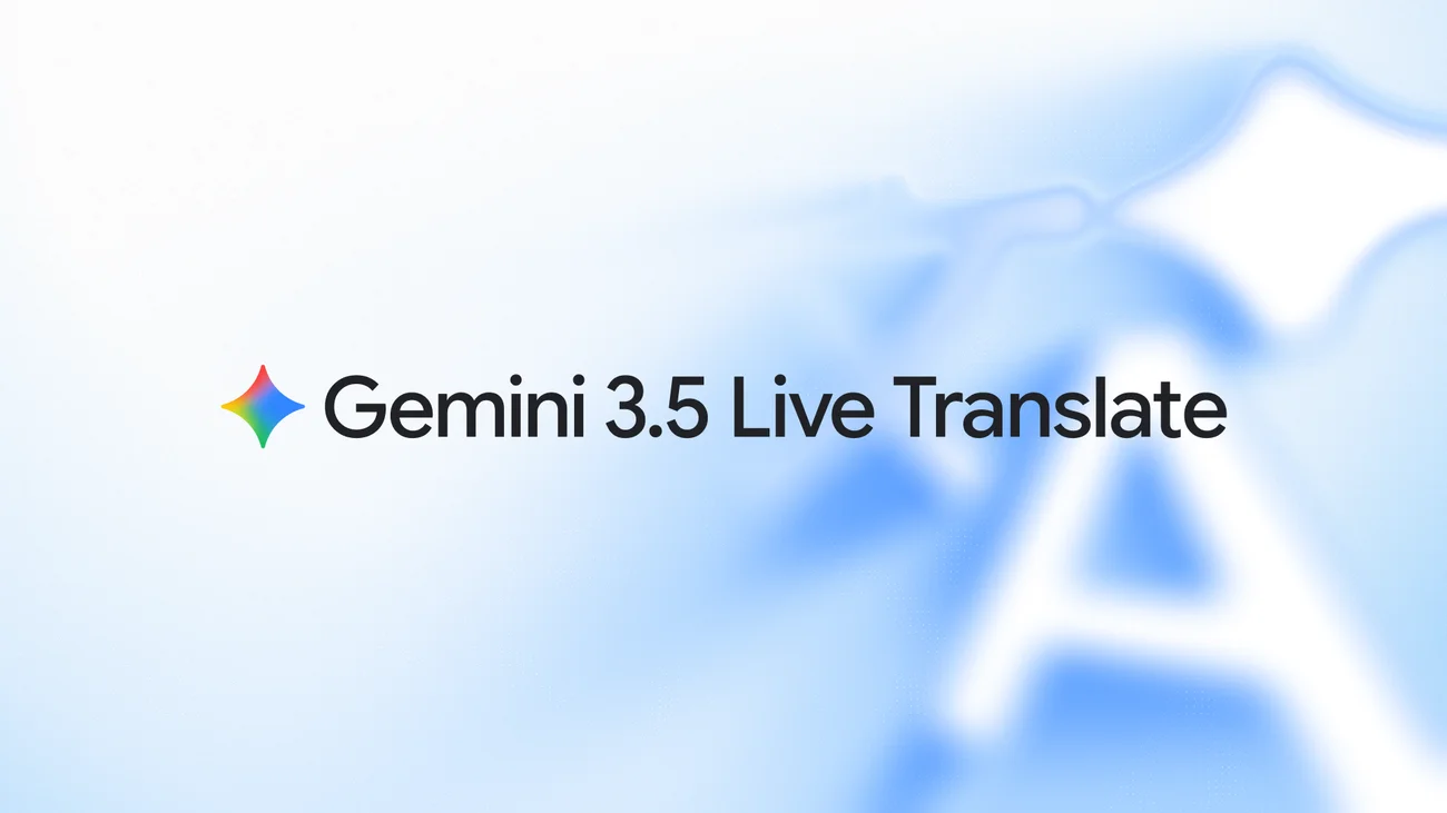 Google'ın Gemini 3.5 Live Translate sesli çeviri teknolojisi için resmî görseli