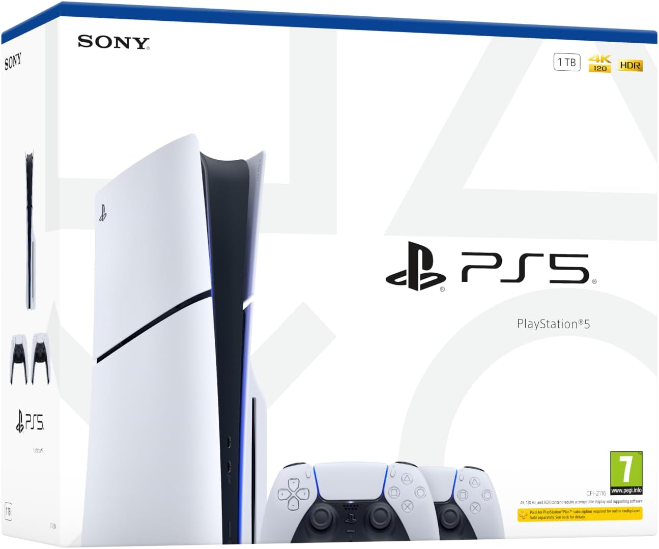 PS5 Slim 1 TB + 2 DualSense – Bilkom garantili